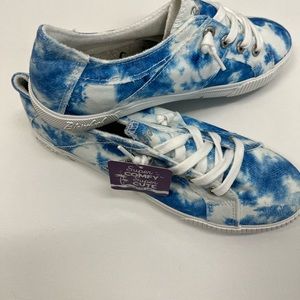 Blowfish blue & white Tie Dye shoes